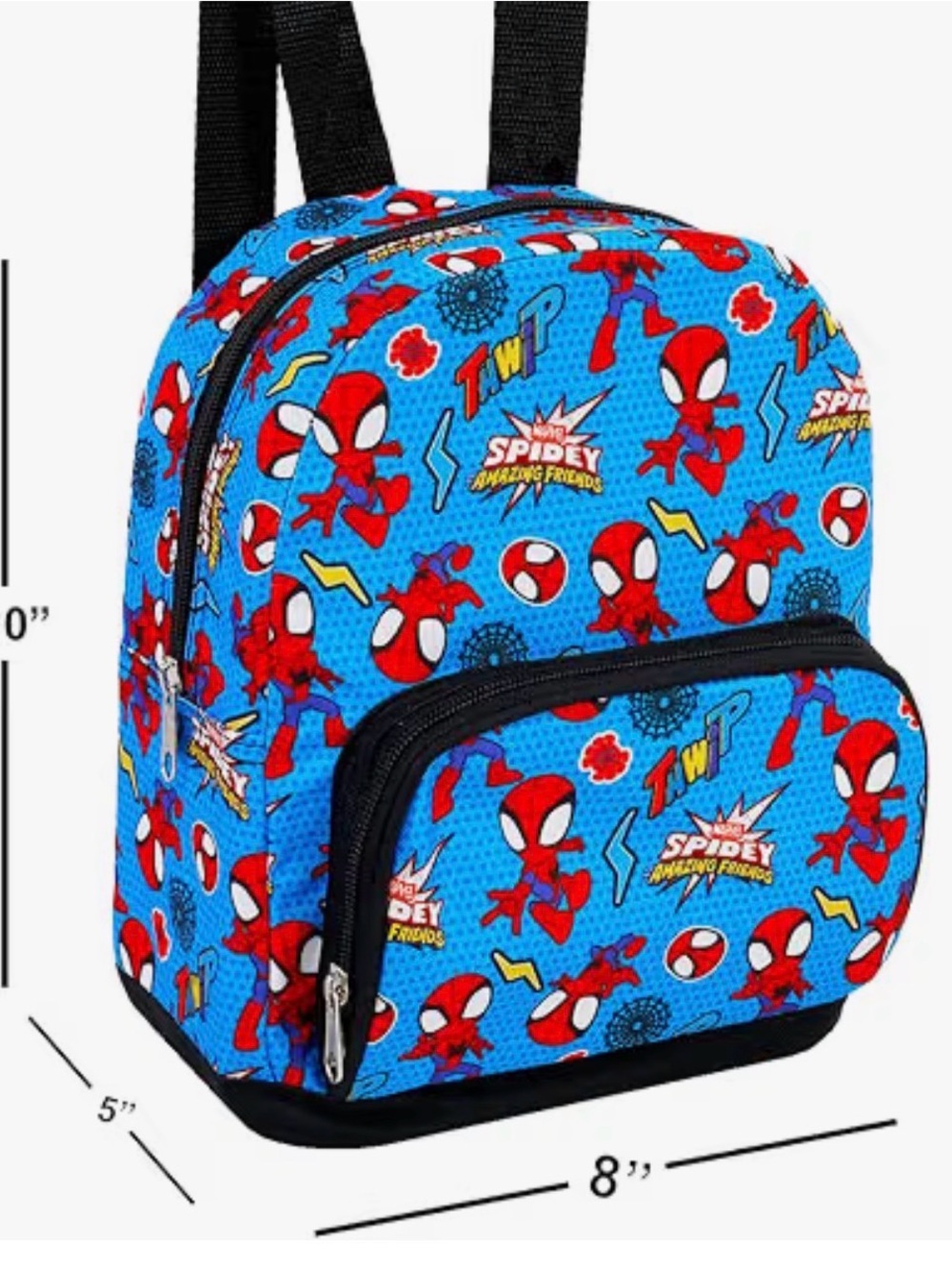 Marvel Kids Backpack - Blue & Red Spidey Pattern - Picture 11 of 14